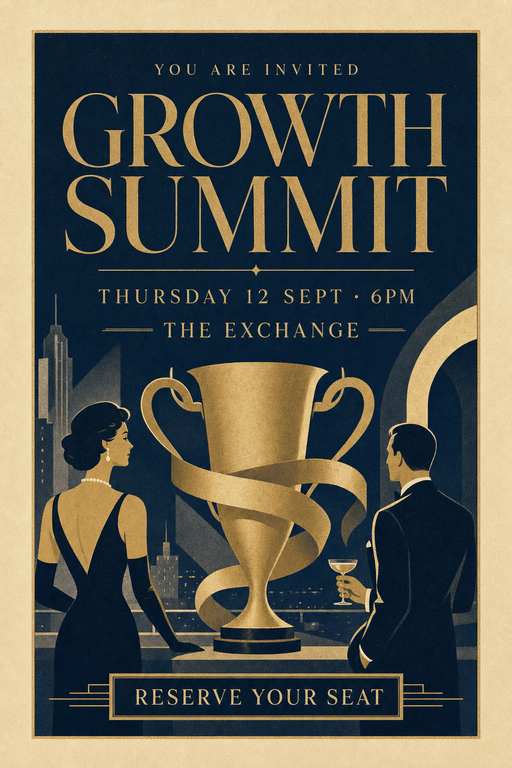Champagne Litho example design