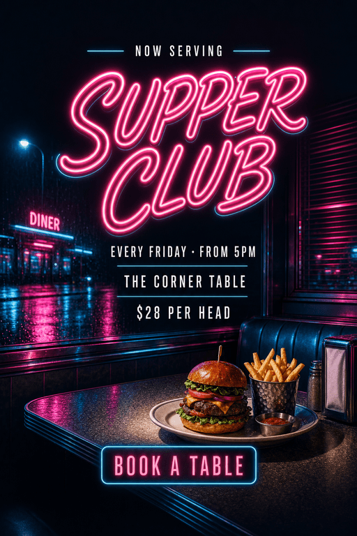 Wet Neon Chrome example design
