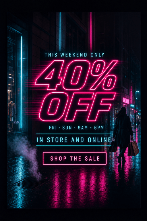 Wet Neon example design