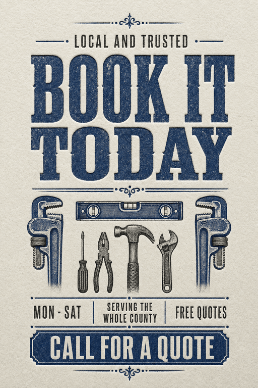 Indigo Letterpress example design